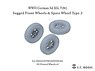 WWII German Sd.Kfz.7(8T) Sagged Front Wheels & Spare Wheel Type.2 (for Dragon/Trumpeter) (Plastic model)
