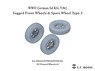 WWII German Sd.Kfz.7(8T) Sagged Front Wheels & Spare Wheel Type.3 (for Dragon/Trumpeter) (Plastic model)