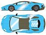 Lamborghini Aventador LP780-4 Ultimae 2021 (Dianthus Wheel) Blue Cepheus (Diecast Car)