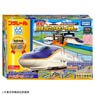 Series E8 `Tsubasa` & Tomica Arch Railroad Crossing Set (w/Initial Release Bonus S Curved Track (3 pieces)) (Plarail)