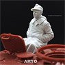 WW.II German Loader sitting in the hatch (M44 Great Coat) (Plastic model)