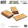 MDF Old World Bases - Rectangle 30x60mm (Display)