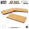 MDF Old World Bases - Rectangle 60x120mm (Display)