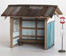 1/83(HO) Waiting Hut A (with Bus Stop Pole) [1:83, Unpainted] (Unassembled Kit) (Model Train)