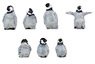 1/100 Animal Figure Series Penguin C (7 Pieces) (Model Train)