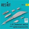 F-105 `THUNDERCHIEF` DETAIL SET (COOLERS, EXIT EJECTOR, FUEL VENT MAST, TAIL HOOK,VENTRAL FIN, AIR CONDITIONING RAM INLET) (Plastic model)