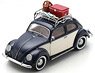 VW Beetle `Summer Holidays` w. roof rack, camping gear (Diecast Car)