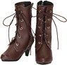 50 Lace-Up Heel Short Boots (Dark Brown) (Fashion Doll)