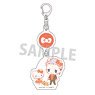 Connecting Acrylic Key Ring [TV Animation [Tokyo Revengers] x Sanrio Characters] 04 Takashi Mitsuya x Hello Kitty (Mini Chara Illustration) (Anime Toy)