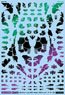 1/144 GM Decoration Decal No.1 `Graphic Armor #1` Prism Black & Neon Blue (Material)