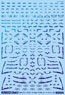 1/144 GM Line Decal No.4 [with Caution] #2 Prism Blue & Neon Blue (Material)