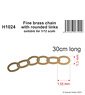 Fine brass chain with rounded links - suitable for 1/72 scale (Plastic model)