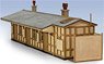 (OO/HO) LK205 GWR Wooden Station Building Kit (Monkton Combe) (Unassembled Kit) (Model Train)