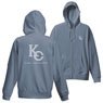 Yu-Gi-Oh! Duel Monsters Kaiba Corporation KC Logo Zip Parka Acid Blue L (Anime Toy)