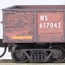 105 44 450 (N) 50` Steel Side, 14 Panel, Fixed End Gondola, Fishbelly Sides NS/ex-CR RD# NS 617042 NSFT #7 (Model Train)