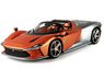 Ferrari Daytona SP3 Icona Series Metallic Matt Silver And Met Orange (without Case) (Diecast Car)