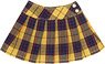 PNS Side Button Pleated Skirt II (Yellow Check) (Fashion Doll)