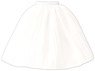 PNS Fluffy Long Skirt (White) (Fashion Doll)