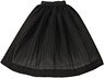 PNS Fluffy Long Skirt (Black) (Fashion Doll)