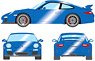 Porsche 911 (997.2) GT3 2010 Aqua Blue Metallic (Diecast Car)