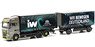 (HO) MAN TGX GX Replaceable Box Trailer `IW / Wir bewegen Deutschland` (Model Train)