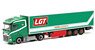(HO) DAF XG ボックスセミトレーラー `LGT Logistics AS` (鉄道模型)