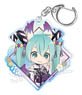 Hatsune Miku Hyakki Yagyo Aurora Acrylic Key Ring Youko (Wisteria) (Anime Toy)