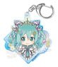 Hatsune Miku Hyakki Yagyo Aurora Acrylic Key Ring Yuki-onna (Anime Toy)