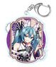 Hatsune Miku Hyakki Yagyo Acrylic Key Ring Youko (Wisteria) (Anime Toy)