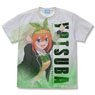 五等分の花嫁∽ 中野四葉 フルグラフィックTシャツ WHITE S (キャラクターグッズ)