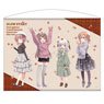 Slow Start Hana & Tamate & Eiko & Kamuri Horizontal Type 100cm Tapestry Autumn Casual Wear Ver. (Anime Toy)