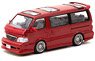 Toyota Hiace Wagon Custom Red (Diecast Car)