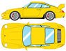 Porsche 911 (993) Carrera RS 1995 (Japan Ver.) Speed Yellow (Diecast Car)