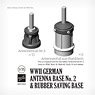 WWII German Antenna Base No.2 & Rubber Saving Base (Antennenfuss Nr.2 10 Pices + Antennenfuss aus Stahlblech 6 Pices) (Plastic model)