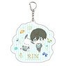 Big Acrylic Key Ring [TV Animation [Blue Lock] x Sanrio Characters] 17 Rin Itoshi x Pochacco (Mini Chara Illustration) (Anime Toy)