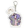 Acrylic Key Ring w/Parts [TV Animation [Blue Lock] x Sanrio Characters] 06 Reo Mikage x Kuromi (Especially Illustrated) (Anime Toy)