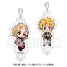 Tokyo Revengers Connect Acrylic Key Ring (Chibi Chara Ver.) -Retro Pattern Suit- [Takemichi & Mikey] (Anime Toy)