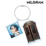 Milgram Kazui [Cat] Jacket Illustration Ver. Twin Wire Big Acrylic Key Ring (Anime Toy)