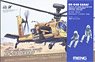 AH-64D Saraf Heavy Attack Helicopter Israeli Air Force w/Resin Figures (Set of 2) (Plastic model)