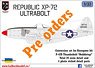 Republic XP-72 Ultrabolt conversion set for Hasegawa kit P-47D Thunderbolt (Plastic model)