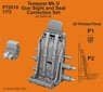 Tempest Mk.V Gun Sight and Seat Correction Set for Airfix kit (Plastic model)