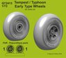 *Bargain Item* Tempest/Typhoon Early type Wheels for Airfix kit (Plastic model)