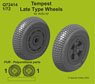 Tempest Late Type Wheels for Airfix kit (Plastic model)