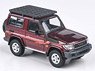 Toyota Land Cruiser 71 2014 Red (LHD) w/Roof Rack (Diecast Car)