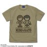 MEIKO・KAITO Tシャツ あと Ver. SAND KHAKI XL (キャラクターグッズ)