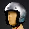 ヴィンテージ オープンフェイス ヘルメット シルバー (ドール)