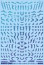 1/144 GM Line Decal No.14 [Dual Line] Prism Blue & Neon Blue (Material)