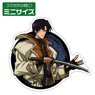 TV Animation [Rurouni Kenshin] Aoshi Shinomori Mini Sticker (Anime Toy)