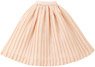 PNM Georgette Pleated Skirt (Peach Pink) (Fashion Doll)