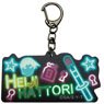 Detective Conan Neon Style Acrylic Key Ring Heiji Hattori (Anime Toy)